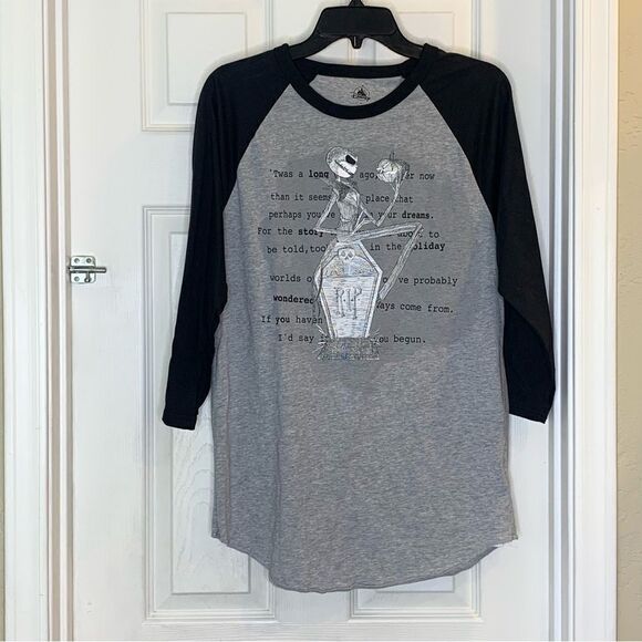 Disney Nightmare Before Christmas 3/4 Length Tee Size Medium - Picture 1 of 11